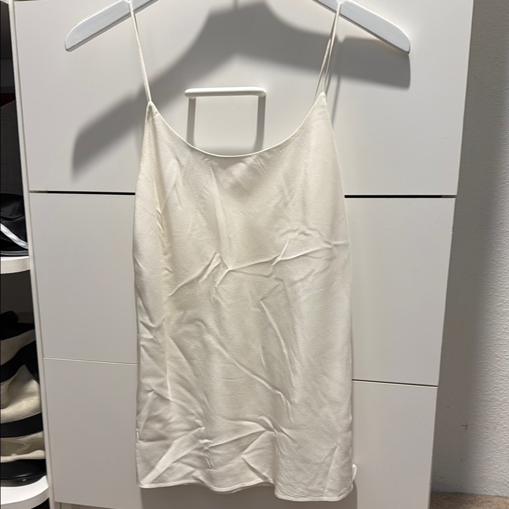 Elegant White Spaghetti Strap Top